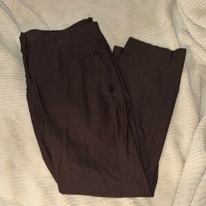 Lane Bryant Chocolate Brown Work Slim Leg Pants